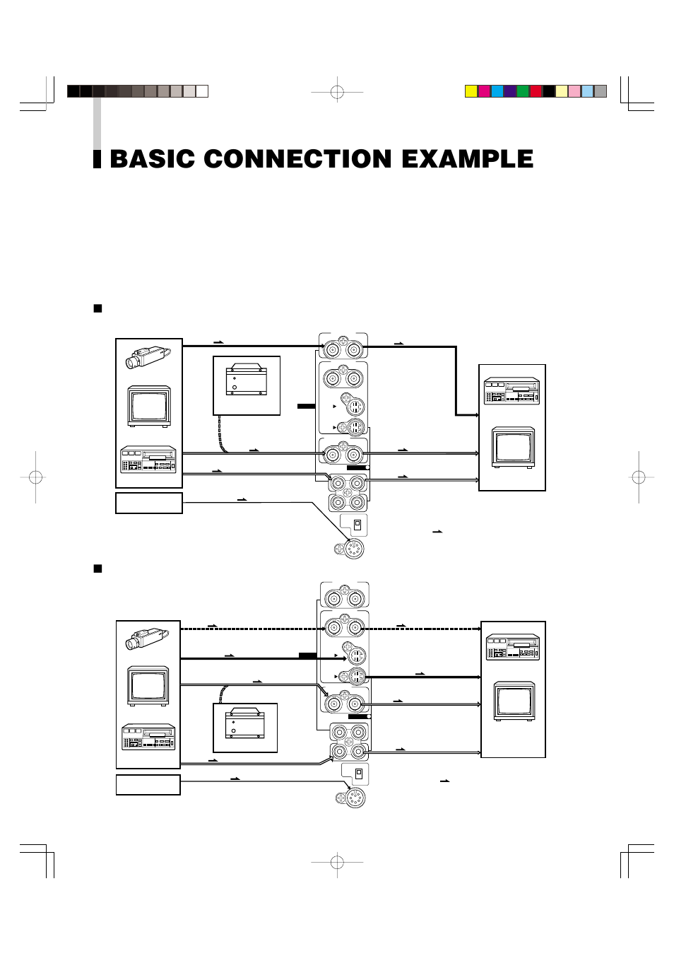 Basic connection example | Panasonic BT-S950P User Manual | Page 8 / 12