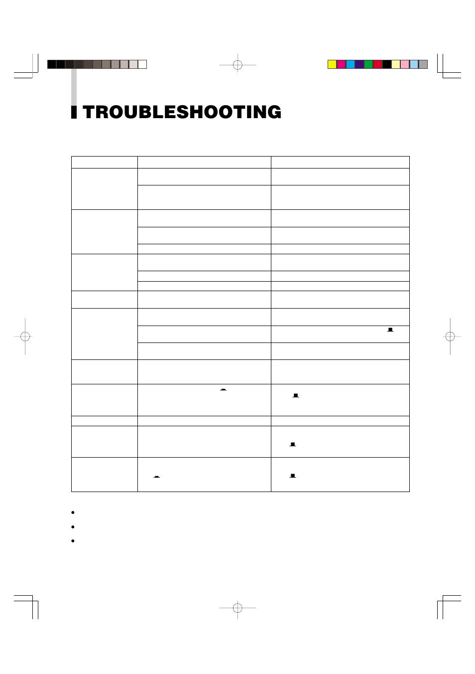 Troubleshooting | Panasonic BT-S950P User Manual | Page 9 / 12