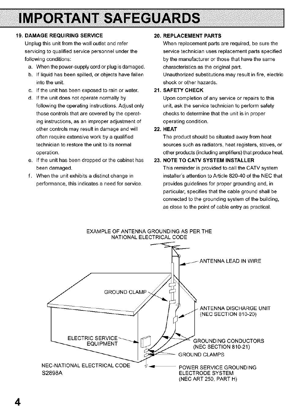 Panasonic PV C923 User Manual | Page 4 / 40
