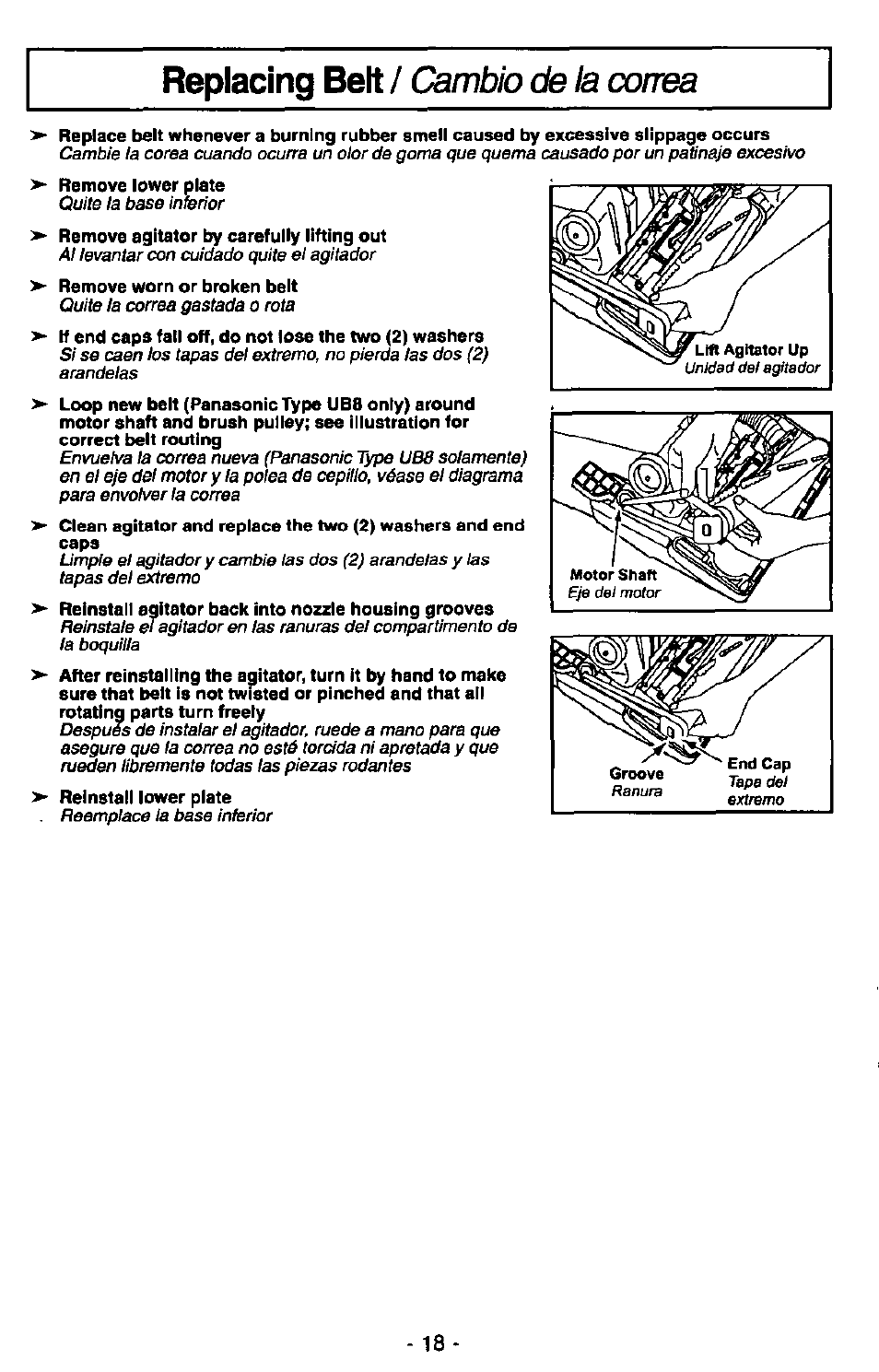 Panasonic MC-V7380 User Manual | Page 18 / 28