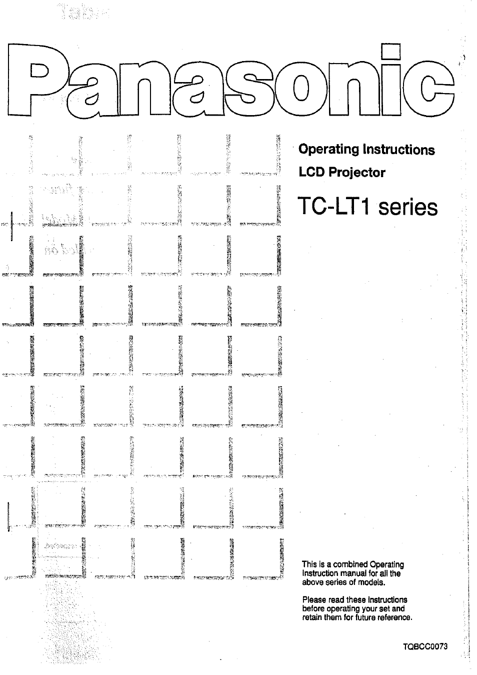 Panasonic TC-LT1 Series User Manual | 40 pages