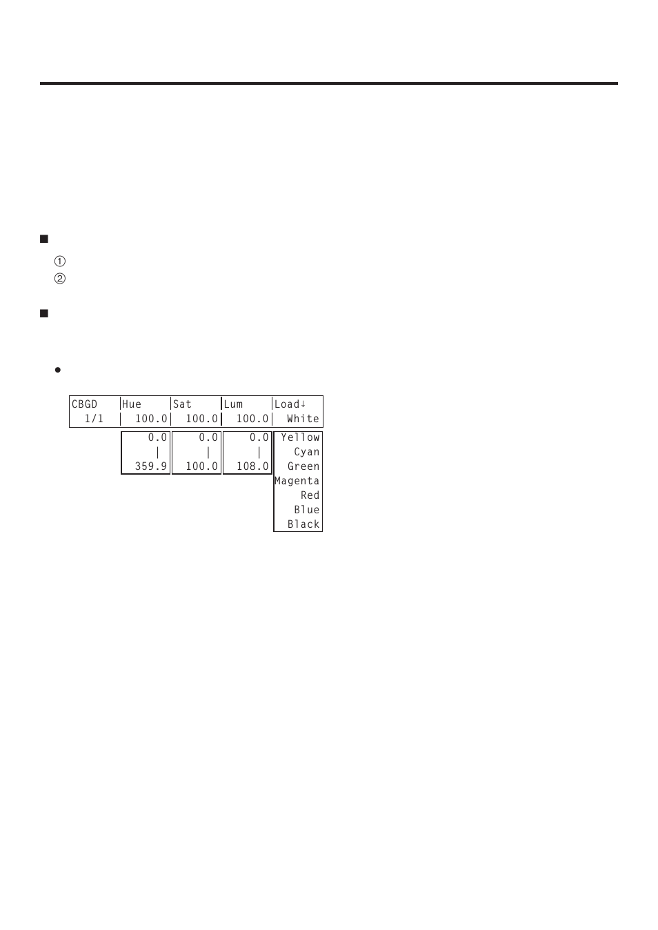 Basic operations, 7. internal colour signals, 7-1. setting the colour background | Panasonic AV-HS400AE User Manual | Page 50 / 123