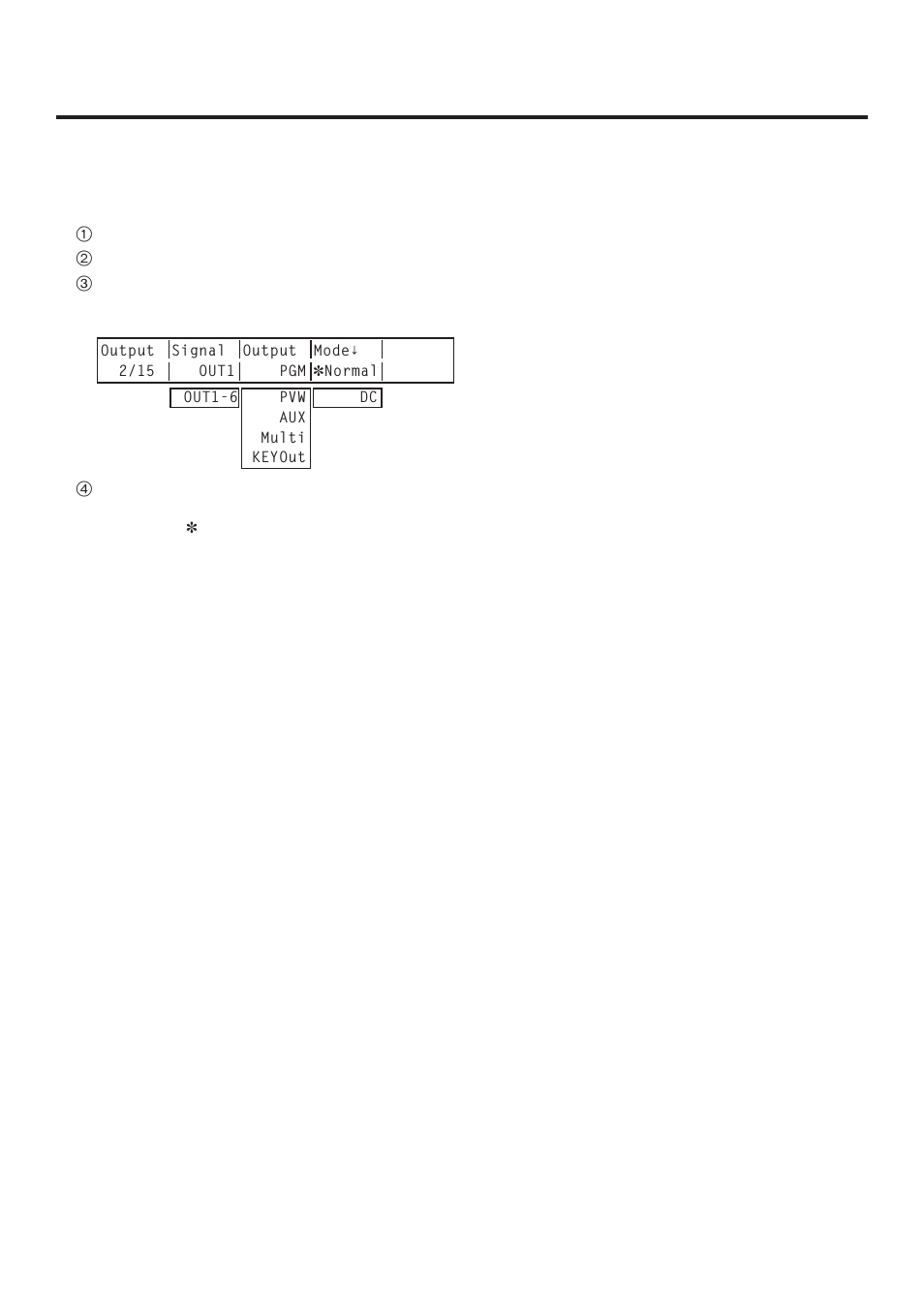 Input/output signal settings, 4-2. assigning the output signals | Panasonic AV-HS400AE User Manual | Page 70 / 123