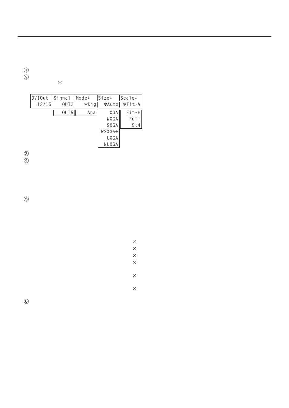 Input/output signal settings, 9. setting the dvi output signals (option) | Panasonic AV-HS400AE User Manual | Page 81 / 123