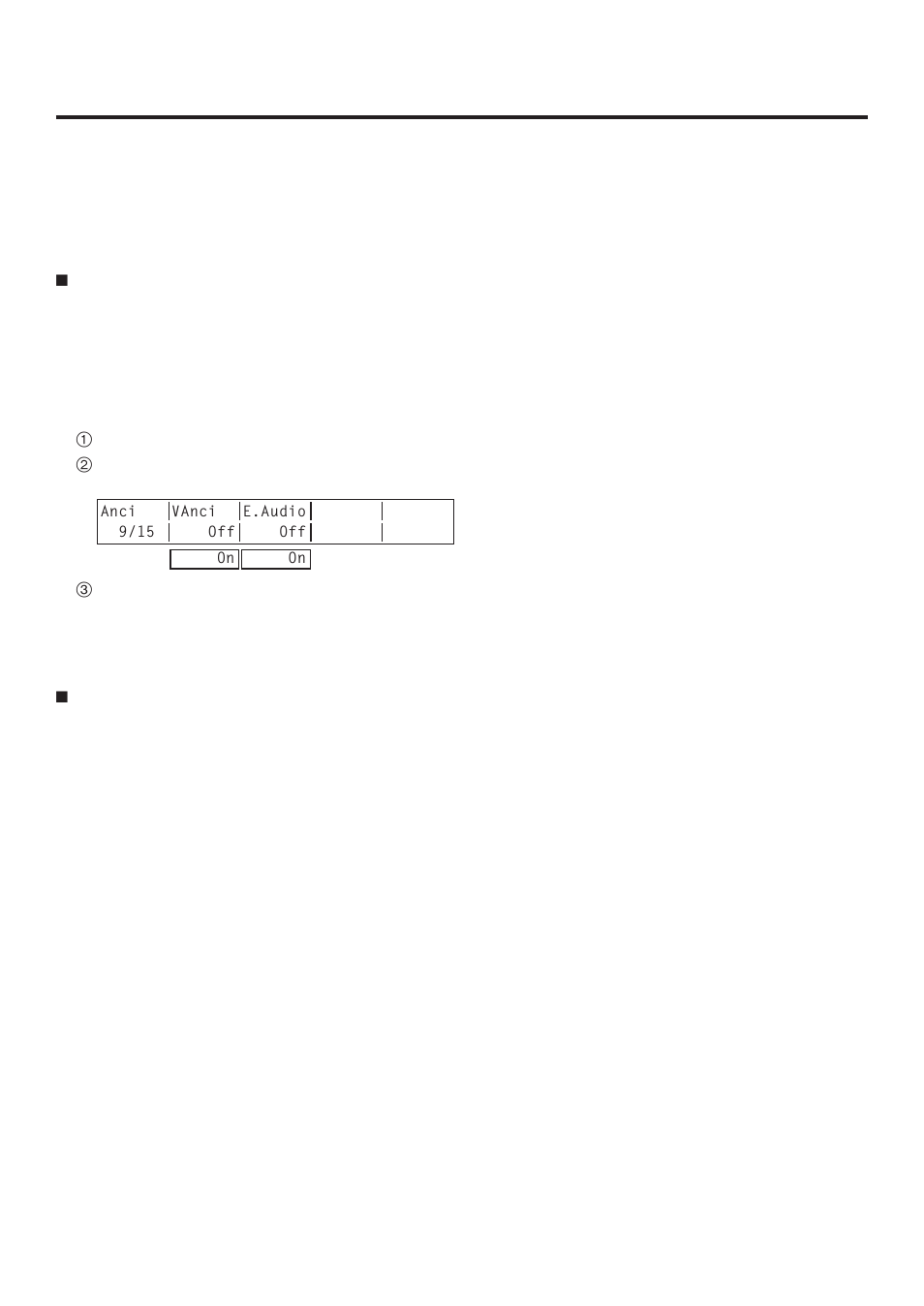 Input/output signal settings, 10. setting the ancillary data | Panasonic AV-HS400AE User Manual | Page 82 / 123