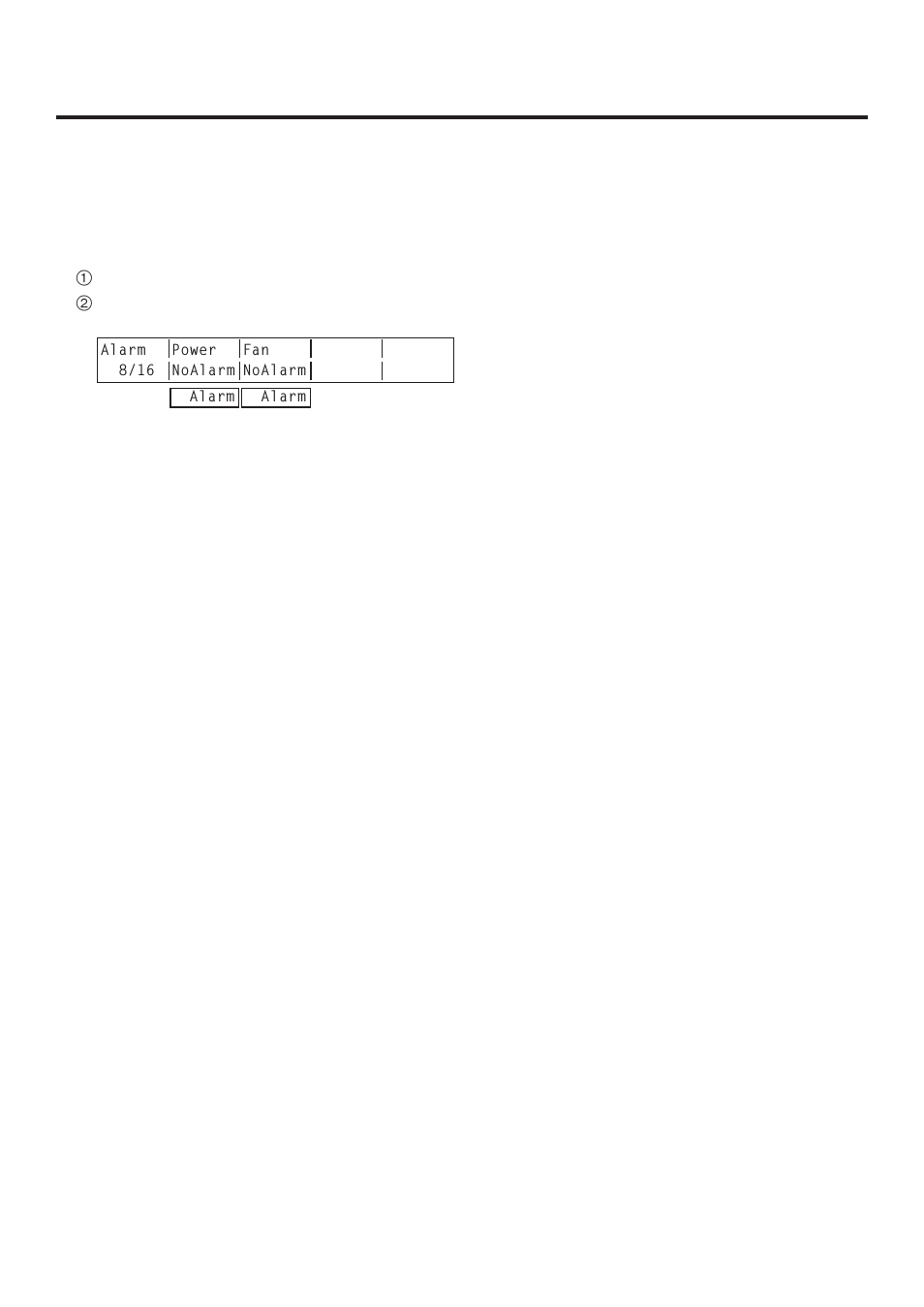 System settings, 8. status displays, 8-1. alarm status displays | Panasonic AV-HS400AE User Manual | Page 98 / 123