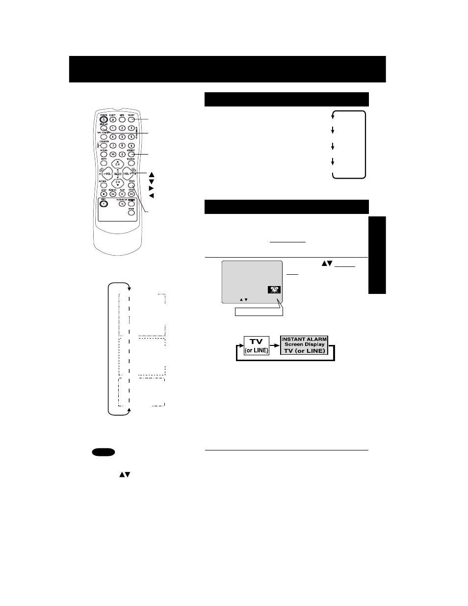 Sleep timer, Instant alarm | Panasonic PVQ-2012 User Manual | Page 17 / 36