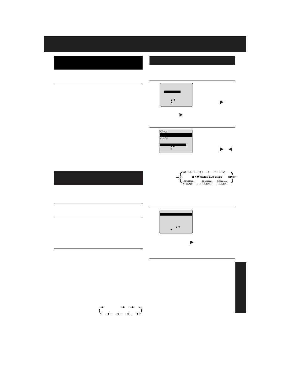 Operaciones básicas para la grabación, Grabación con temporizador, Operaciones básicas para la reproducción | Panasonic PVQ-2012 User Manual | Page 35 / 36