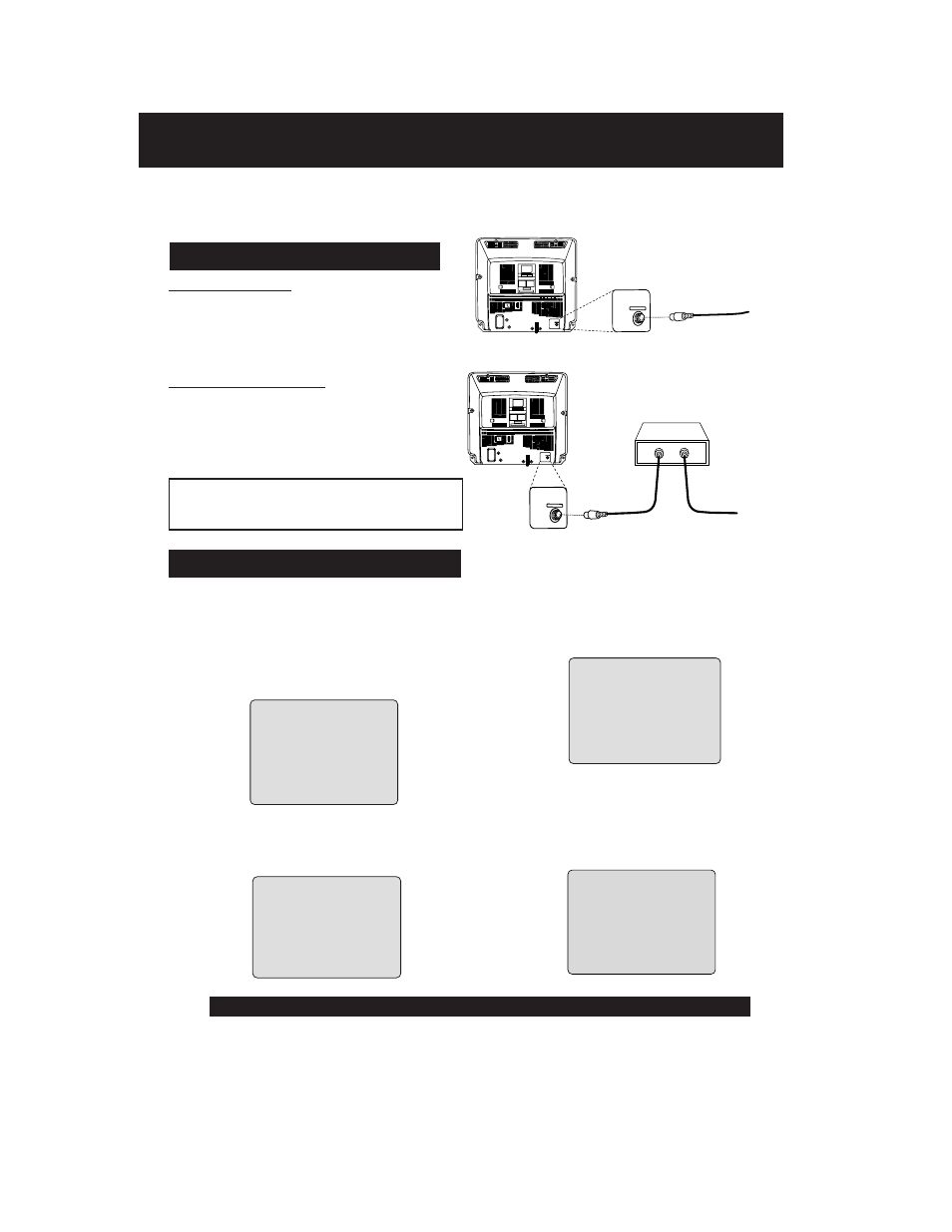 Connections / initial setup (ready to play), Connections/ initial setup, Ready to play) | Panasonic PVQ-2012 User Manual | Page 8 / 36