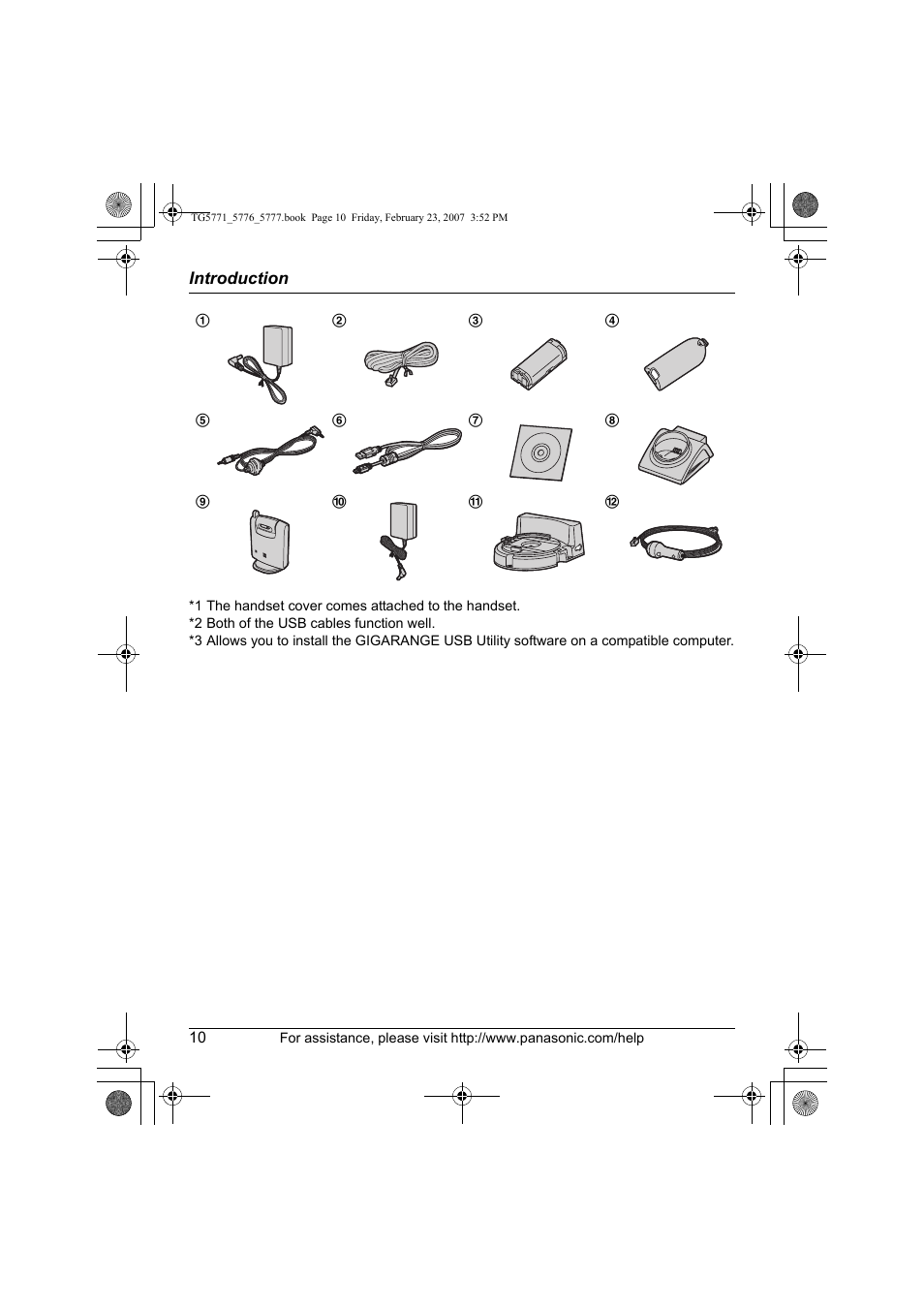 Panasonic KX-TG5771 User Manual | Page 10 / 84