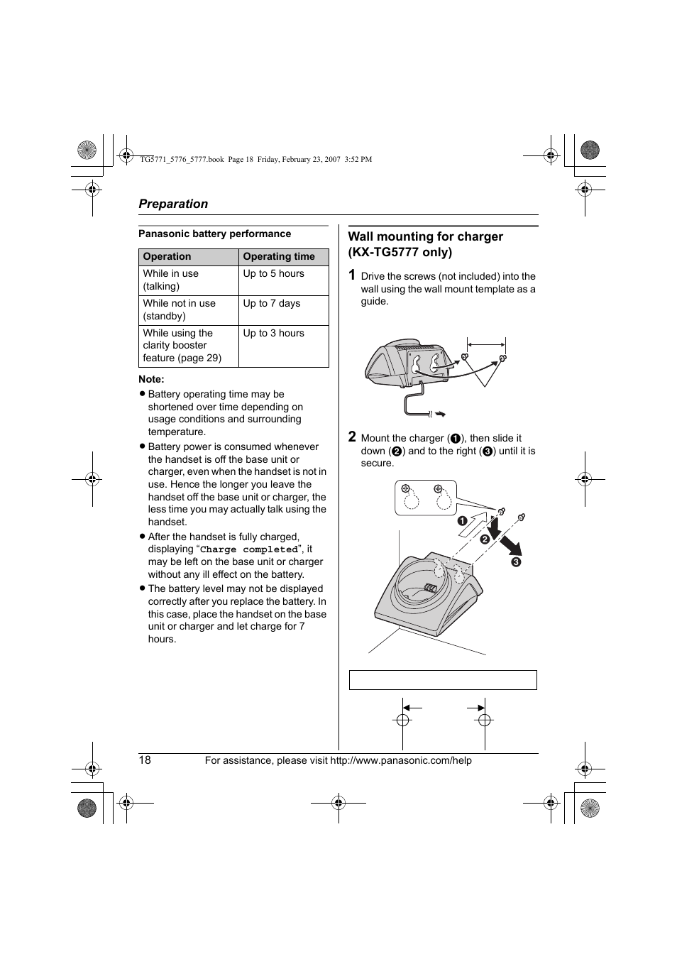 Panasonic KX-TG5771 User Manual | Page 18 / 84