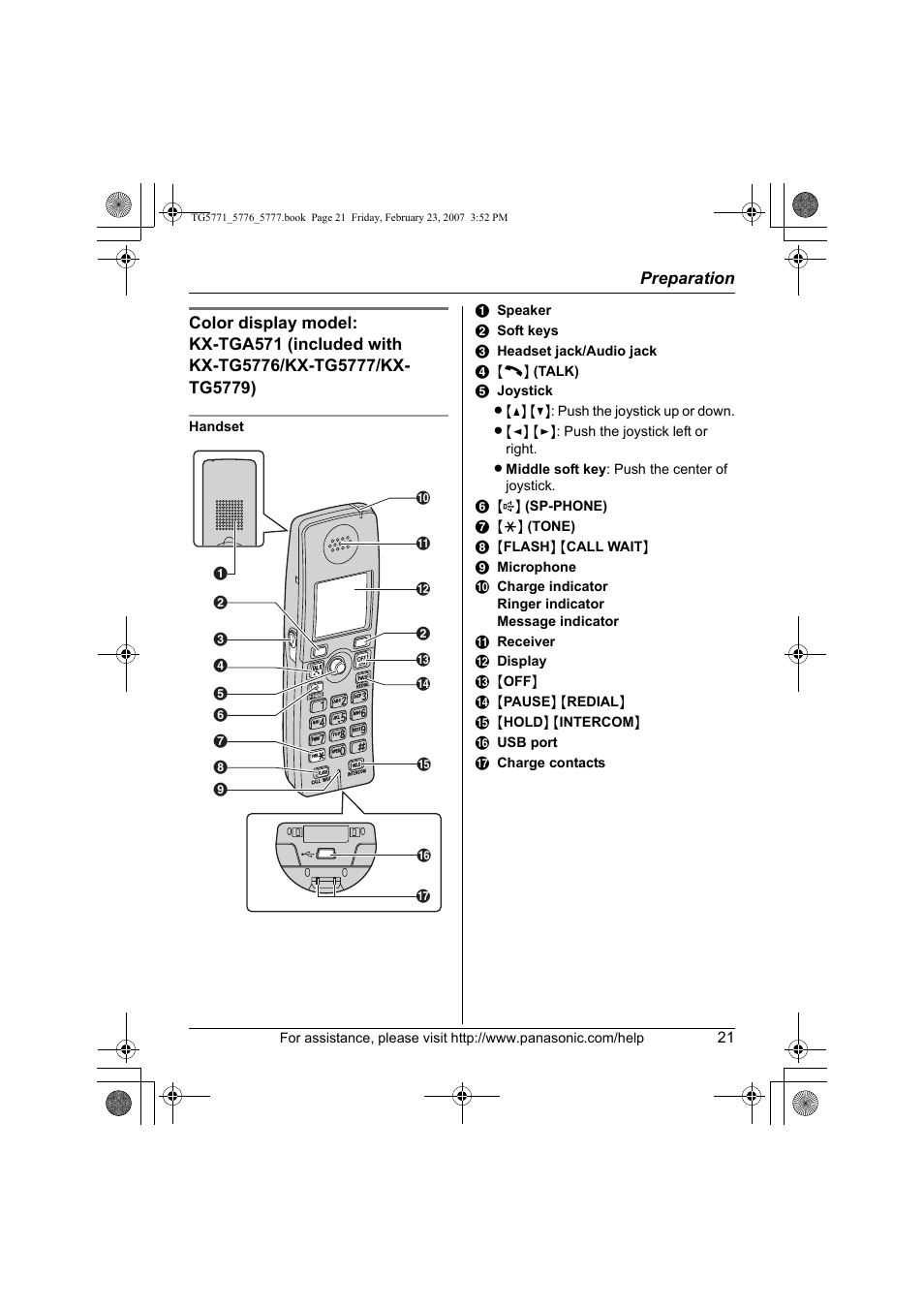 Panasonic KX-TG5771 User Manual | Page 21 / 84