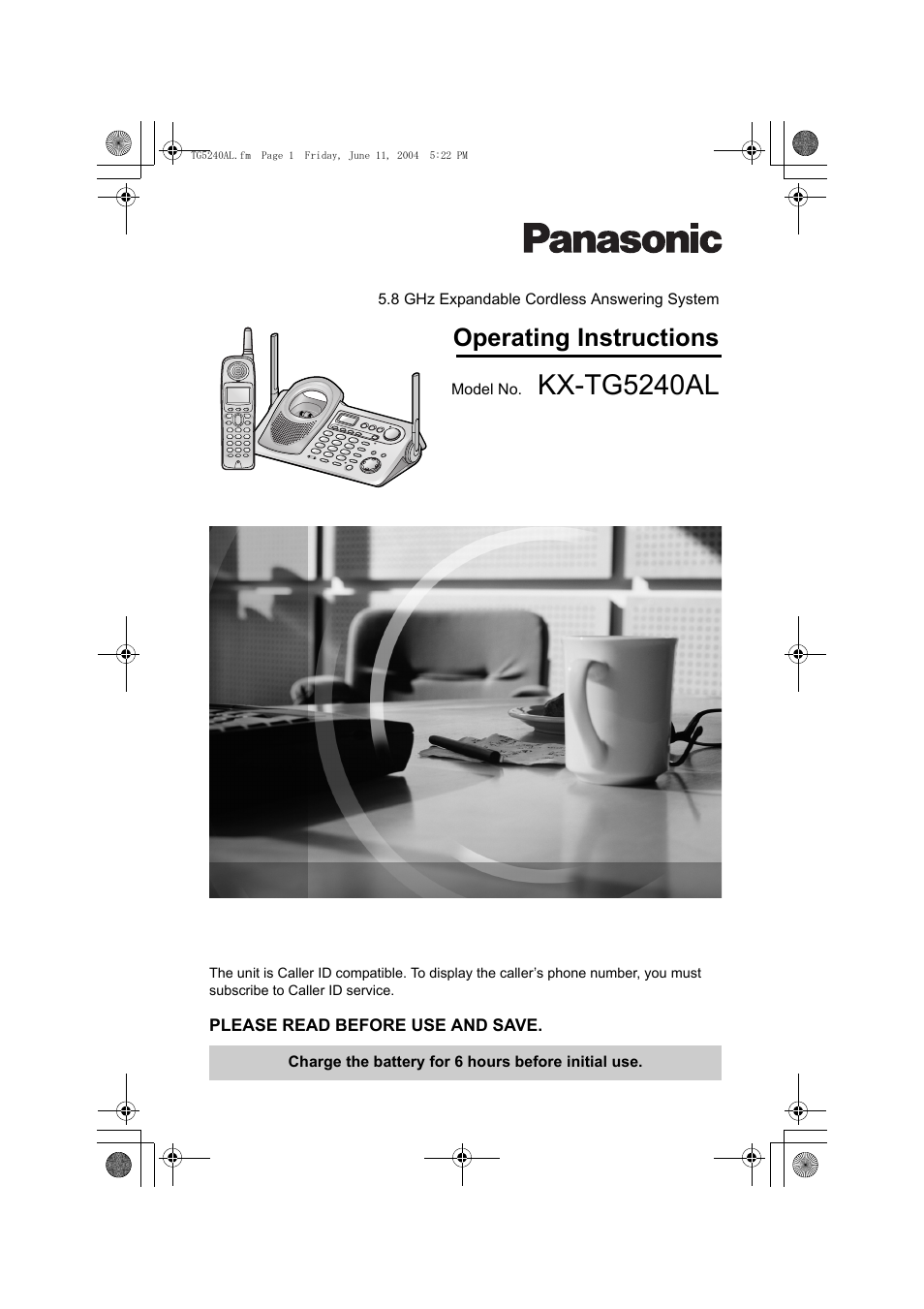 Panasonic KX-TG5240AL User Manual | 100 pages