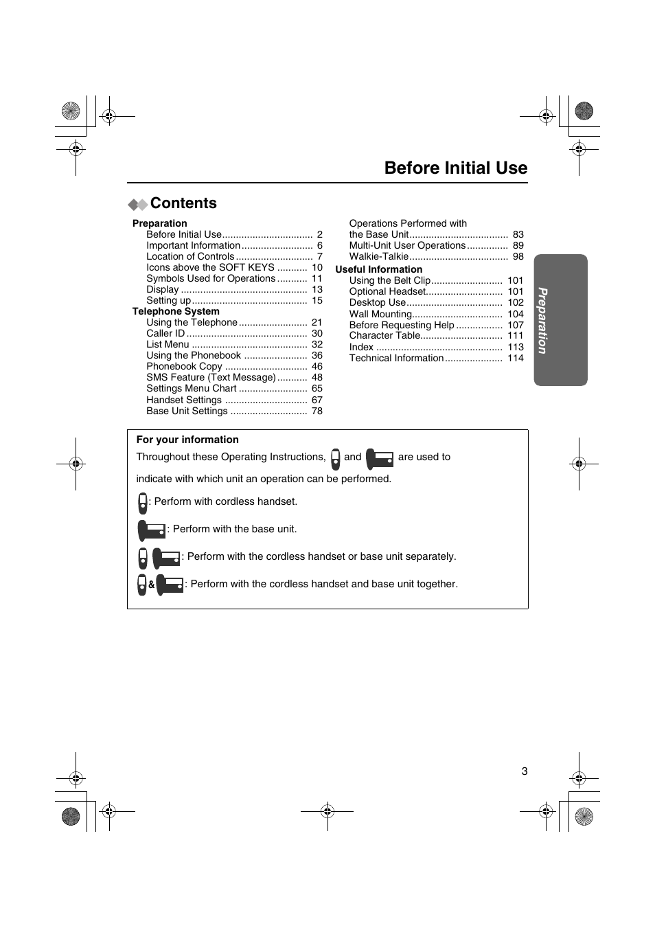 Panasonic KX-TCD535HK User Manual | Page 3 / 116