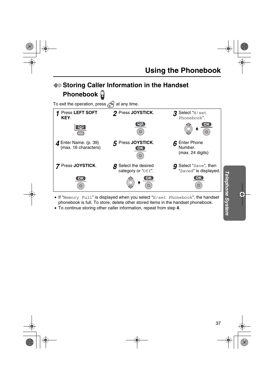 Using the phonebook | Panasonic KX-TCD535HK User Manual | Page 37 / 116