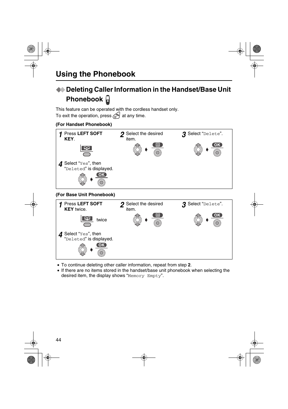 Using the phonebook | Panasonic KX-TCD535HK User Manual | Page 44 / 116