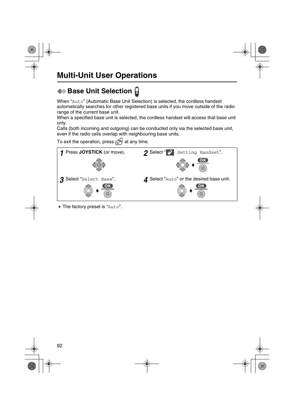 Multi-unit user operations | Panasonic KX-TCD535HK User Manual | Page 92 / 116
