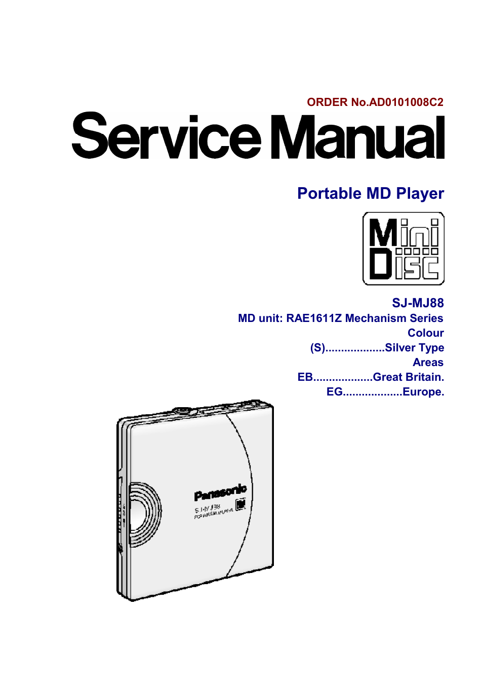 Panasonic SJ-MJ88 User Manual | 62 pages