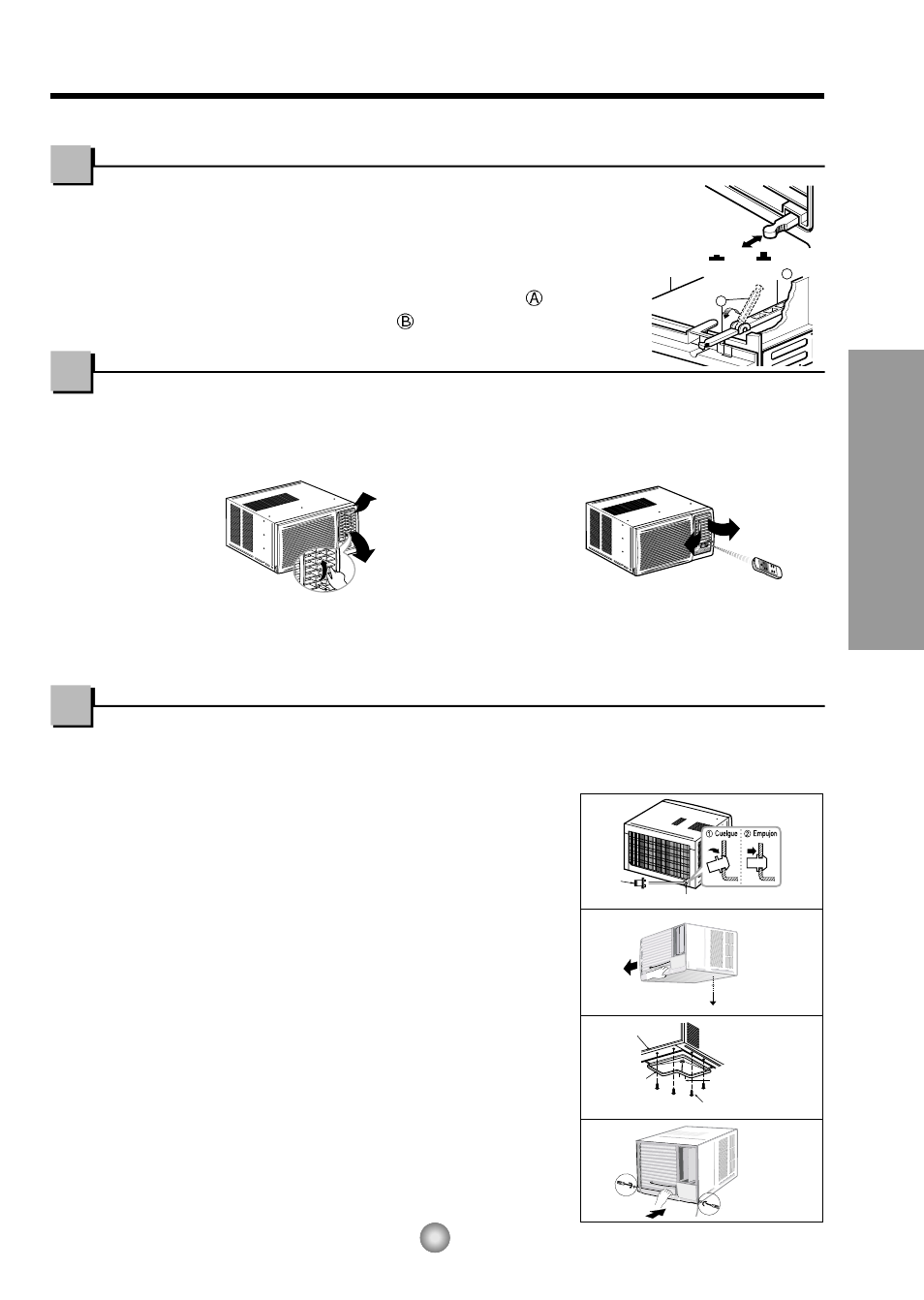 Ventilación, Como controlar la direccion del aire, Como installar el tubo de desagüe | Instrucciones de funcionamiento, Controles adicionales e informacion importante | Panasonic CW-XC145HU User Manual | Page 23 / 36