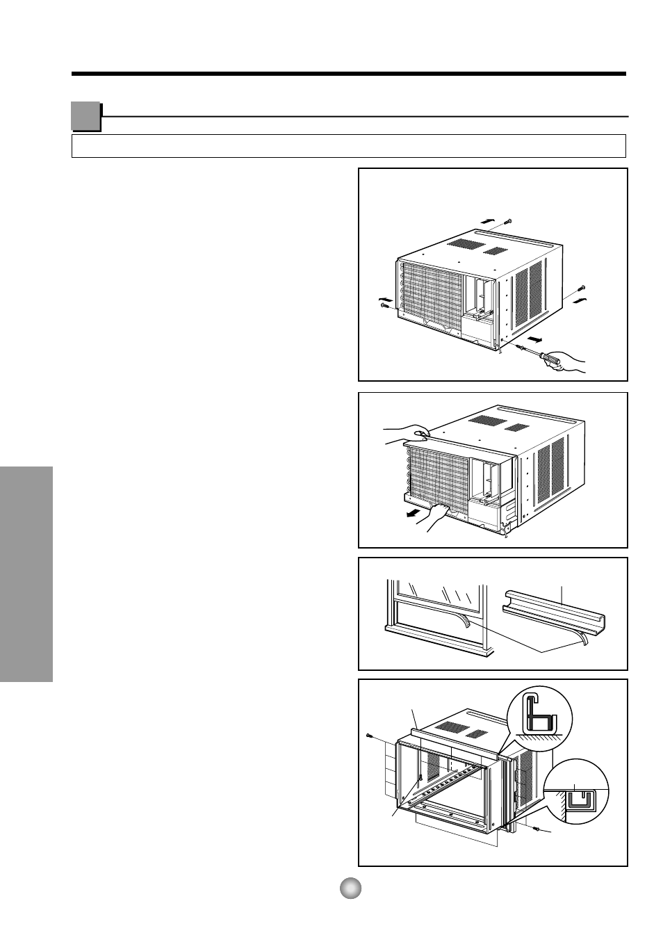 Requisitos de las herramientas sugeridas, Características e instalacion | Panasonic CW-XC145HU User Manual | Page 28 / 36