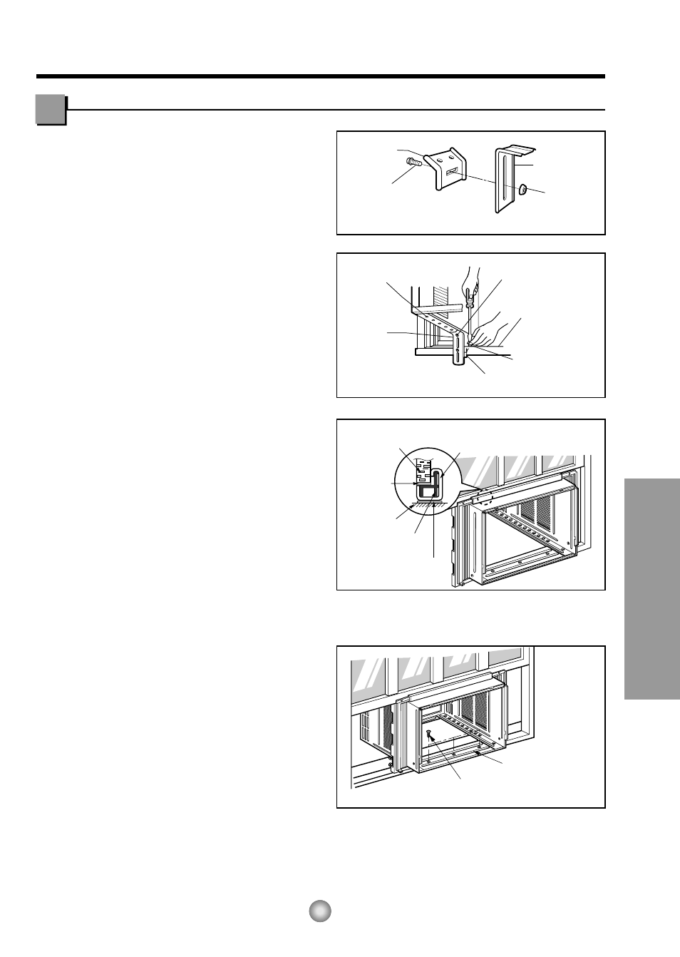 Instalación del gabinete, Características e instalacion | Panasonic CW-XC145HU User Manual | Page 29 / 36