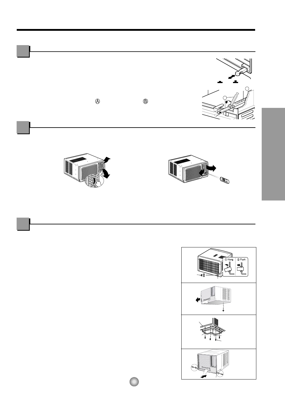 Ventilation, Air direction, How to secure drain pipe | How to secure the drain pipe, About the controls on the air conditioner, Additional controls and important information | Panasonic CW-XC145HU User Manual | Page 7 / 36