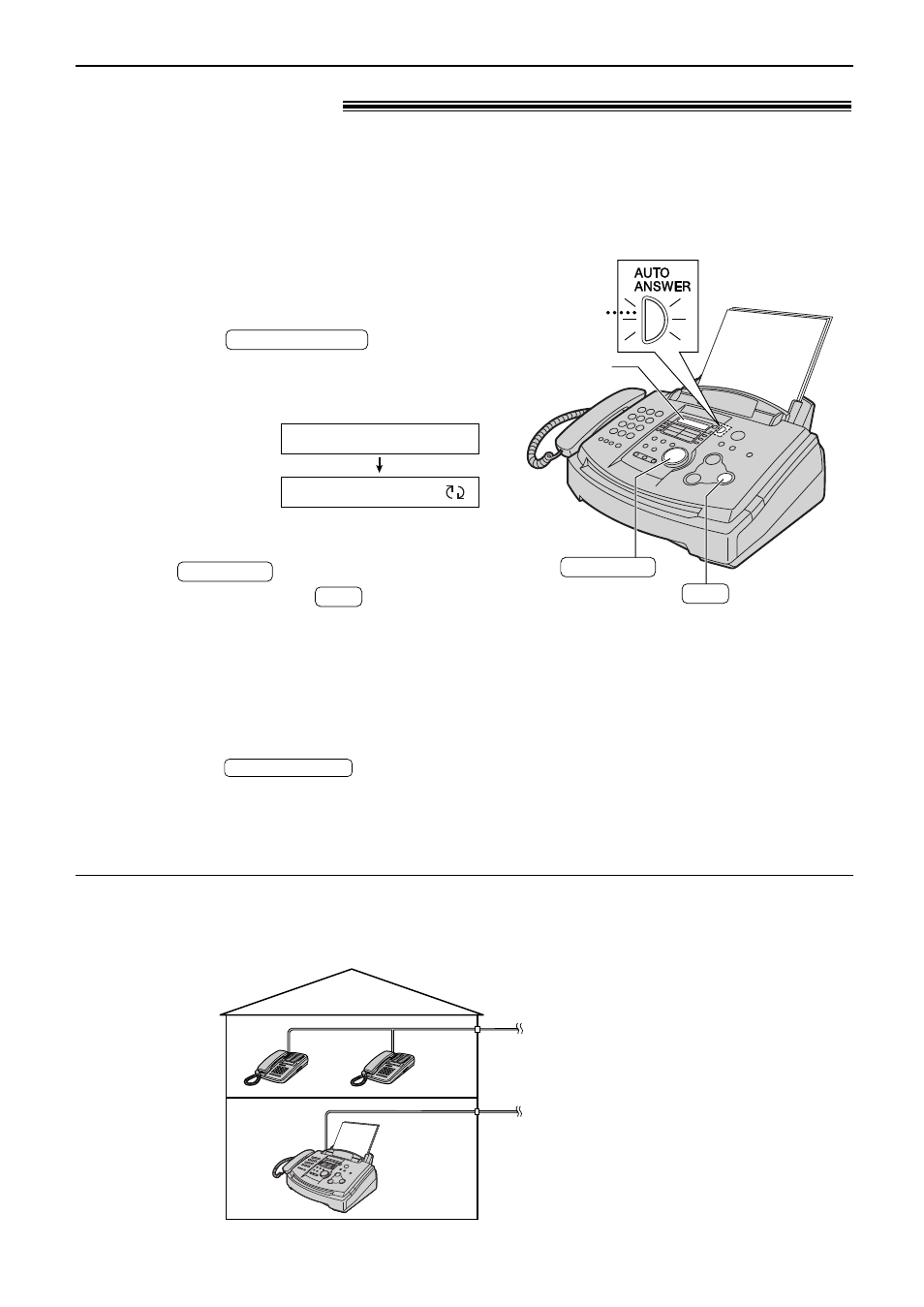 Receiving faxes, Fax only mode ! (all calls are received as faxes), Activating fax only mode | Panasonic KX-FL521 User Manual | Page 43 / 92