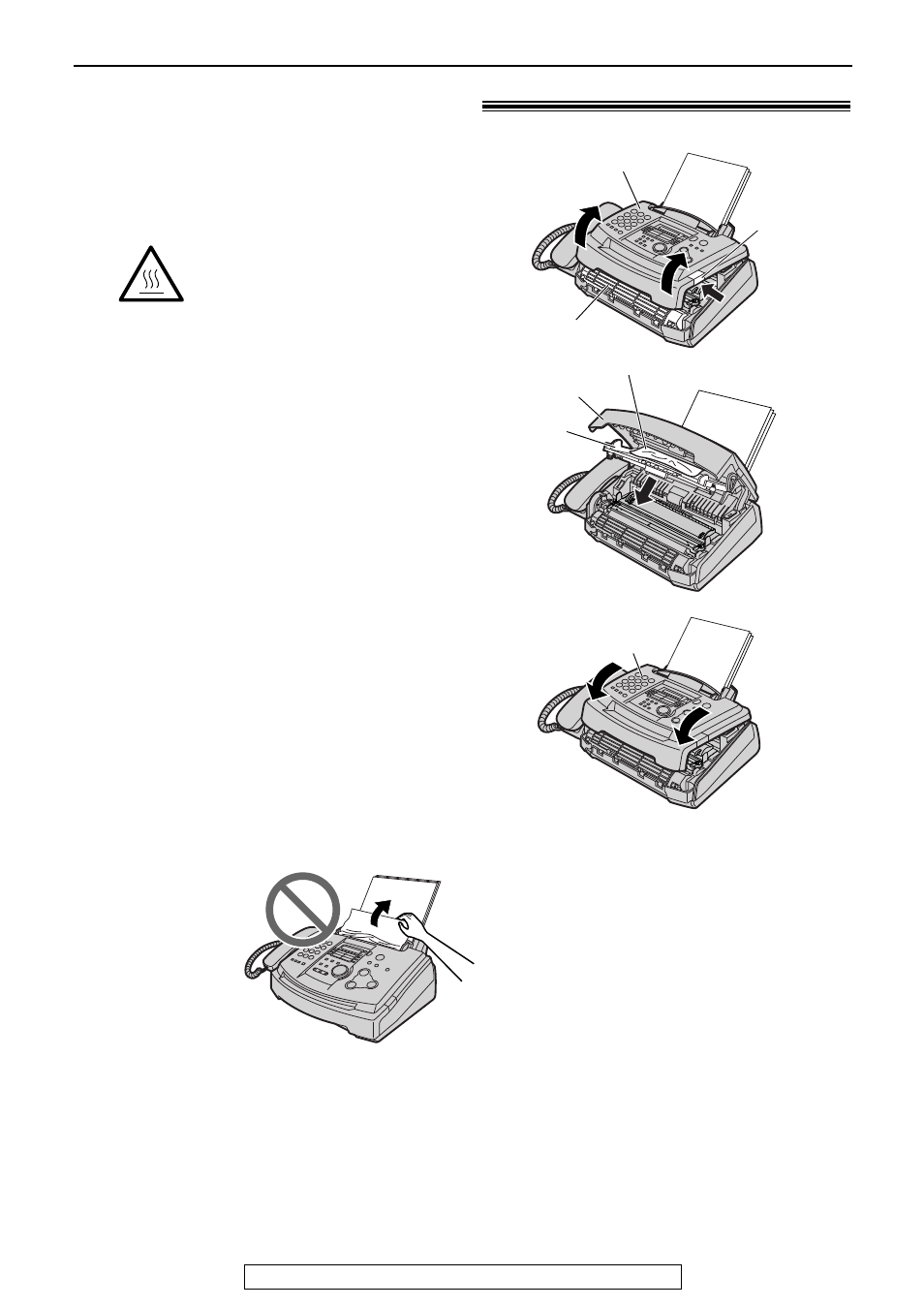 Jams, Document jams - sending | Panasonic KX-FL521 User Manual | Page 80 / 92