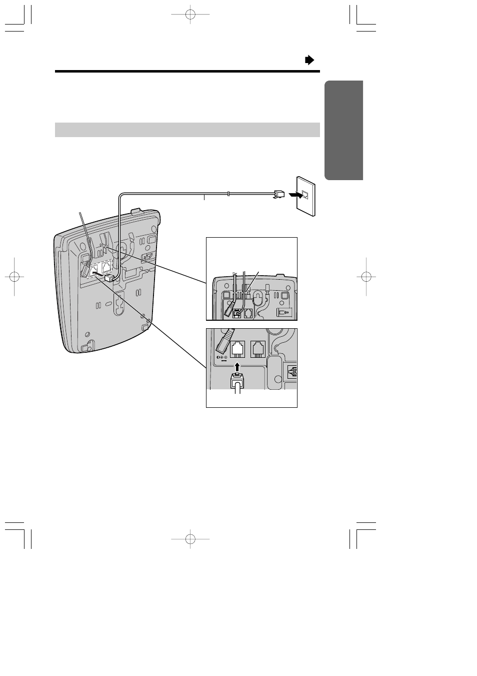 Connecting the telephone line cord, 9preparation | Panasonic X-TSC14B User Manual | Page 9 / 52