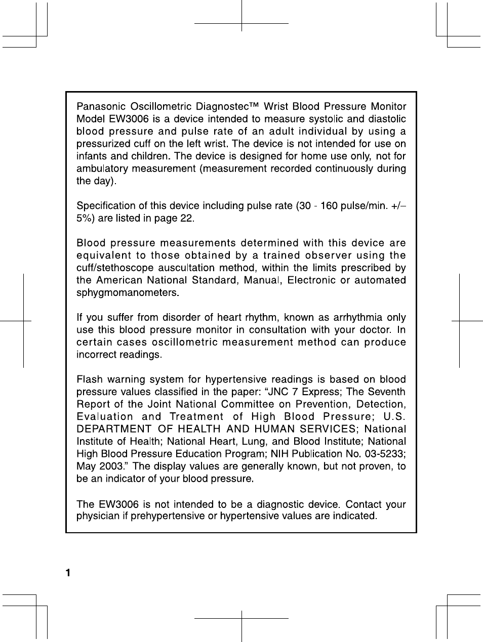 Panasonic EW3006 User Manual | Page 2 / 54