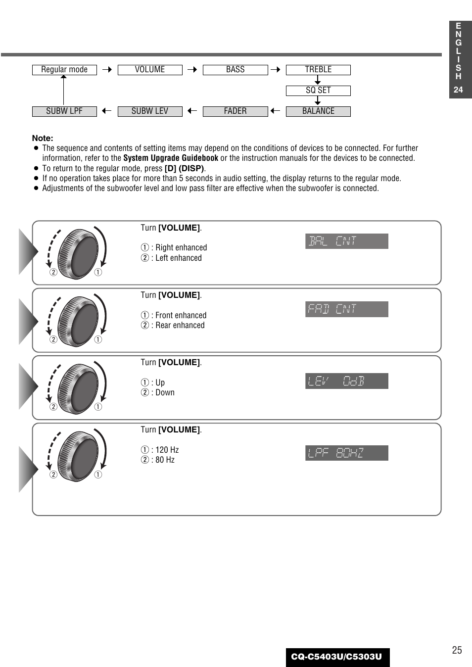 Panasonic CQ-C5403U User Manual | Page 25 / 108