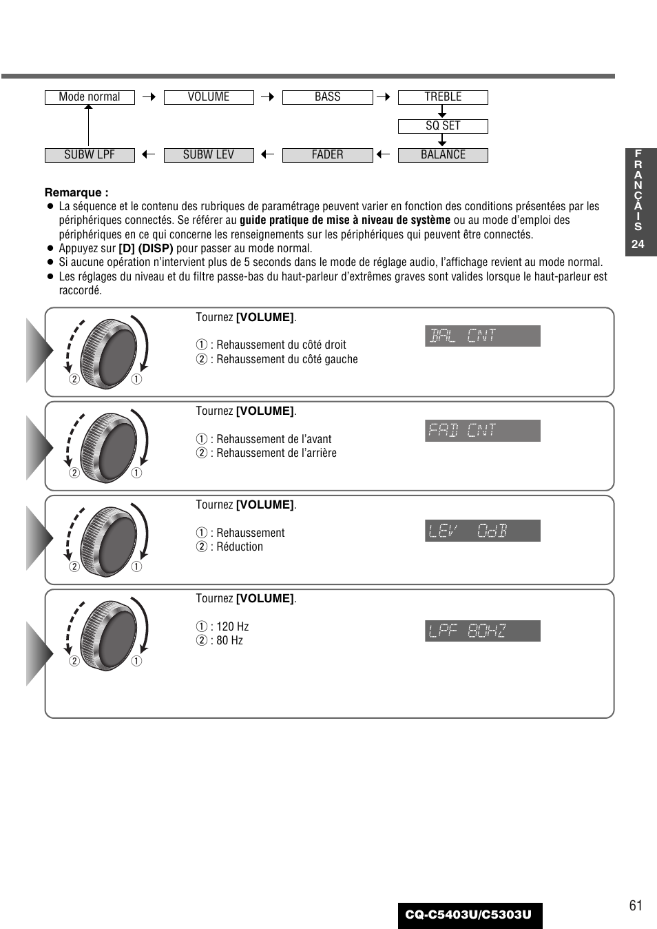 Panasonic CQ-C5403U User Manual | Page 61 / 108