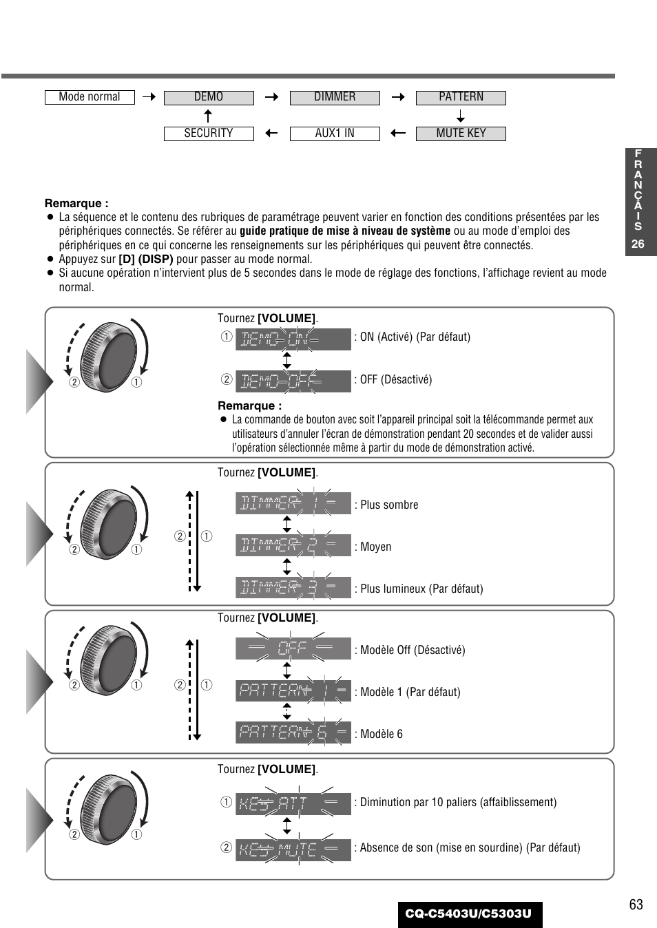 Panasonic CQ-C5403U User Manual | Page 63 / 108