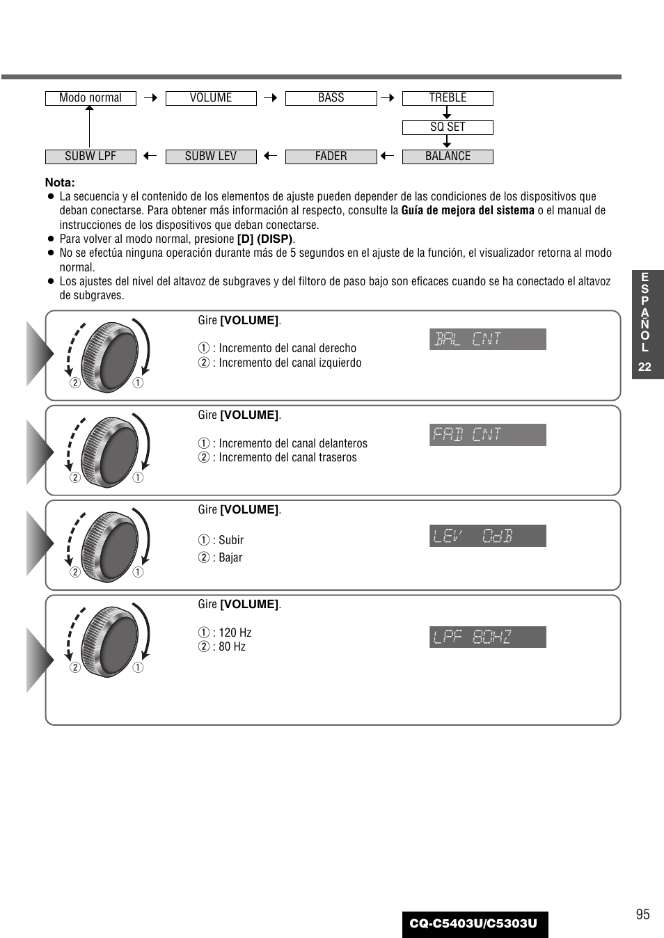 Panasonic CQ-C5403U User Manual | Page 95 / 108