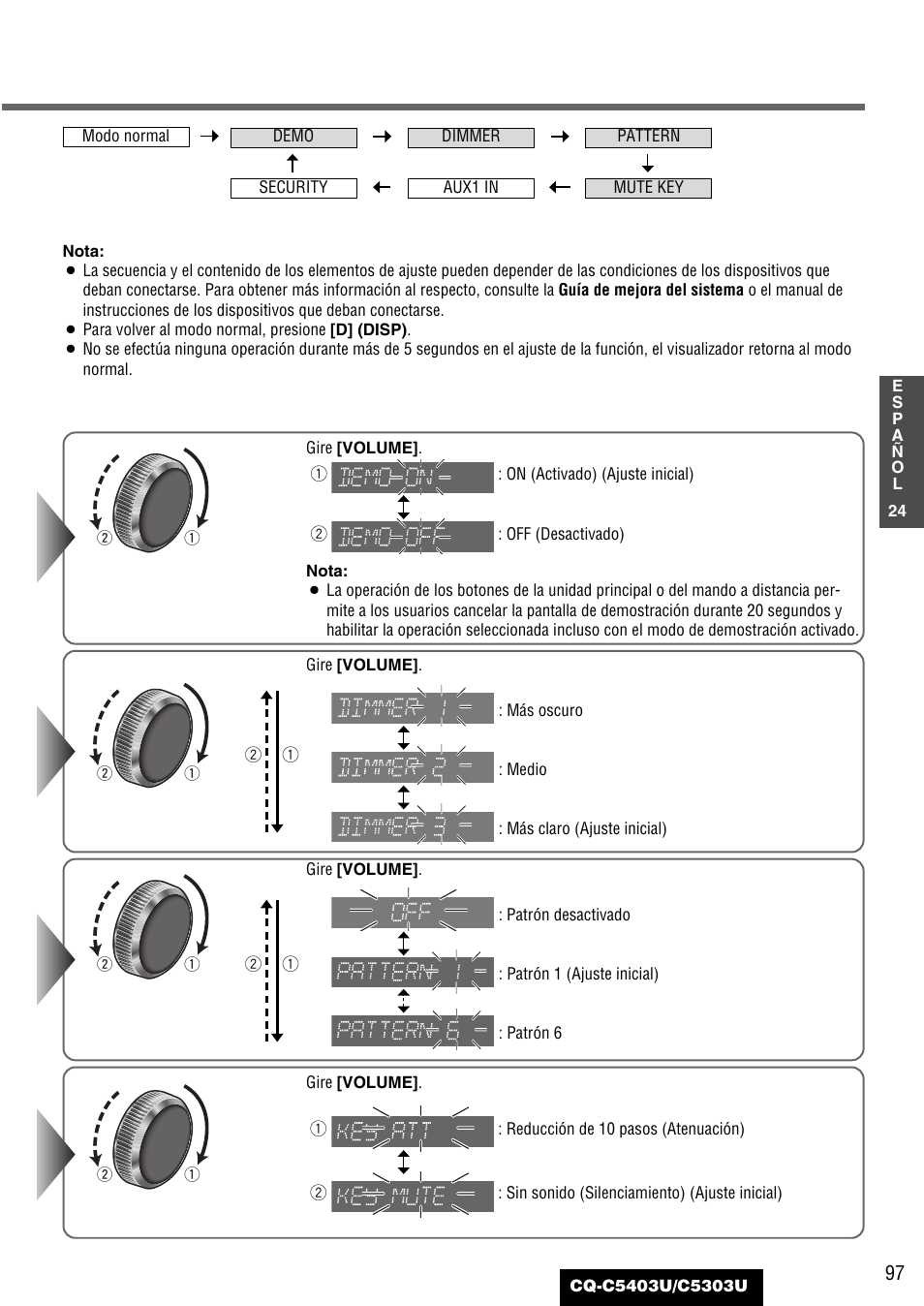 Panasonic CQ-C5403U User Manual | Page 97 / 108