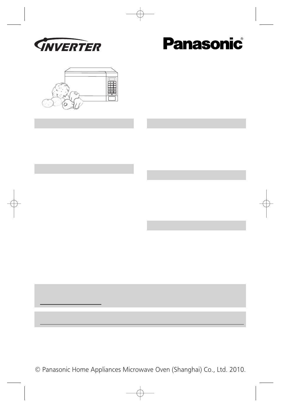 Panasonic Inverter NN-SA710S User Manual | 32 pages