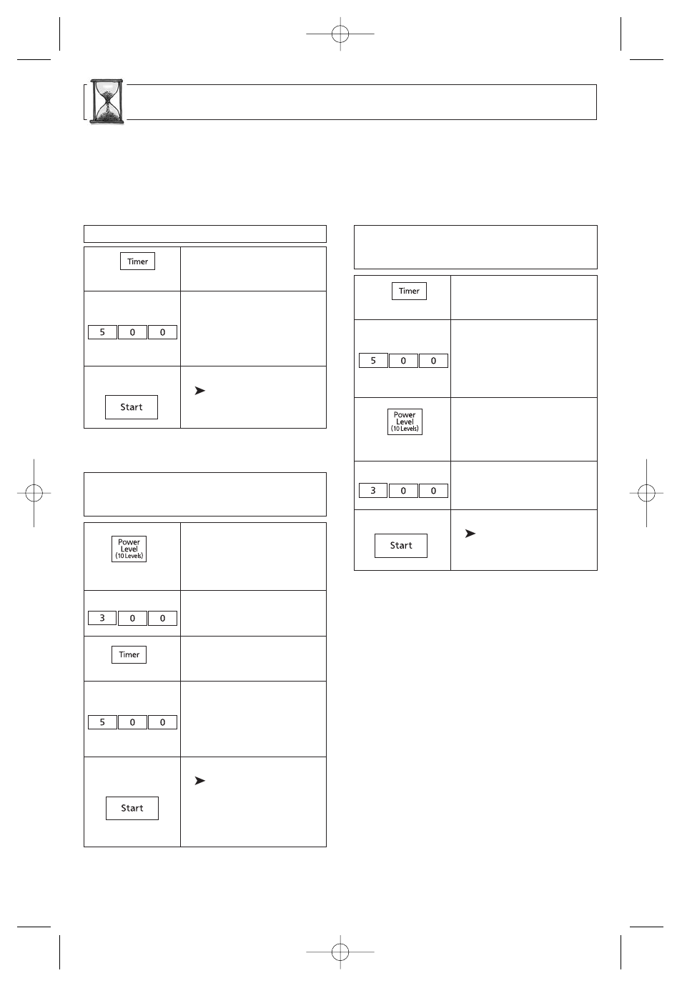 Timer feature | Panasonic Inverter NN-SA710S User Manual | Page 21 / 32