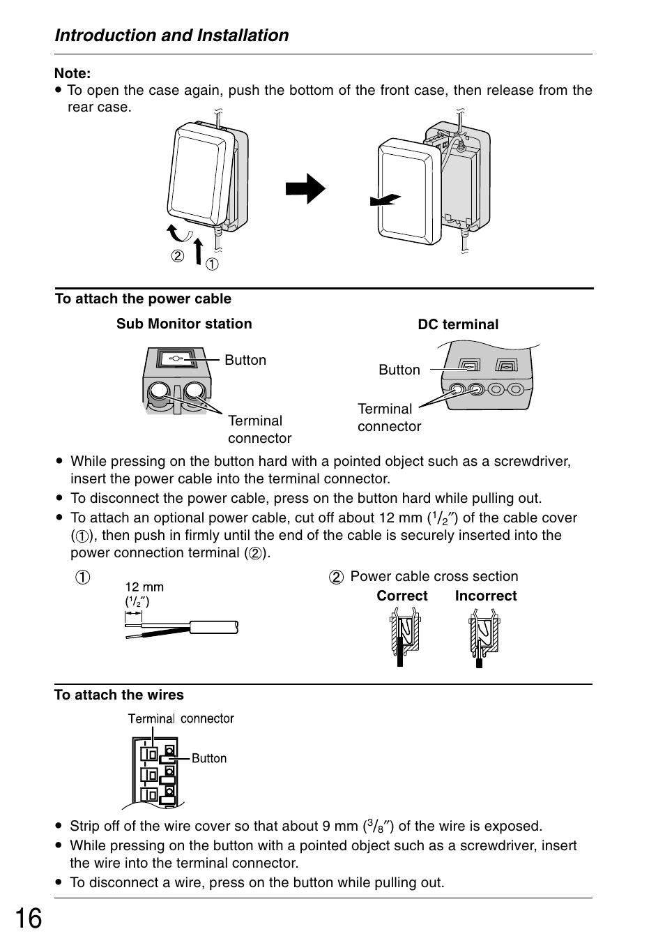 Introduction and installation | Panasonic VL-GM001 User Manual | Page 16 / 20