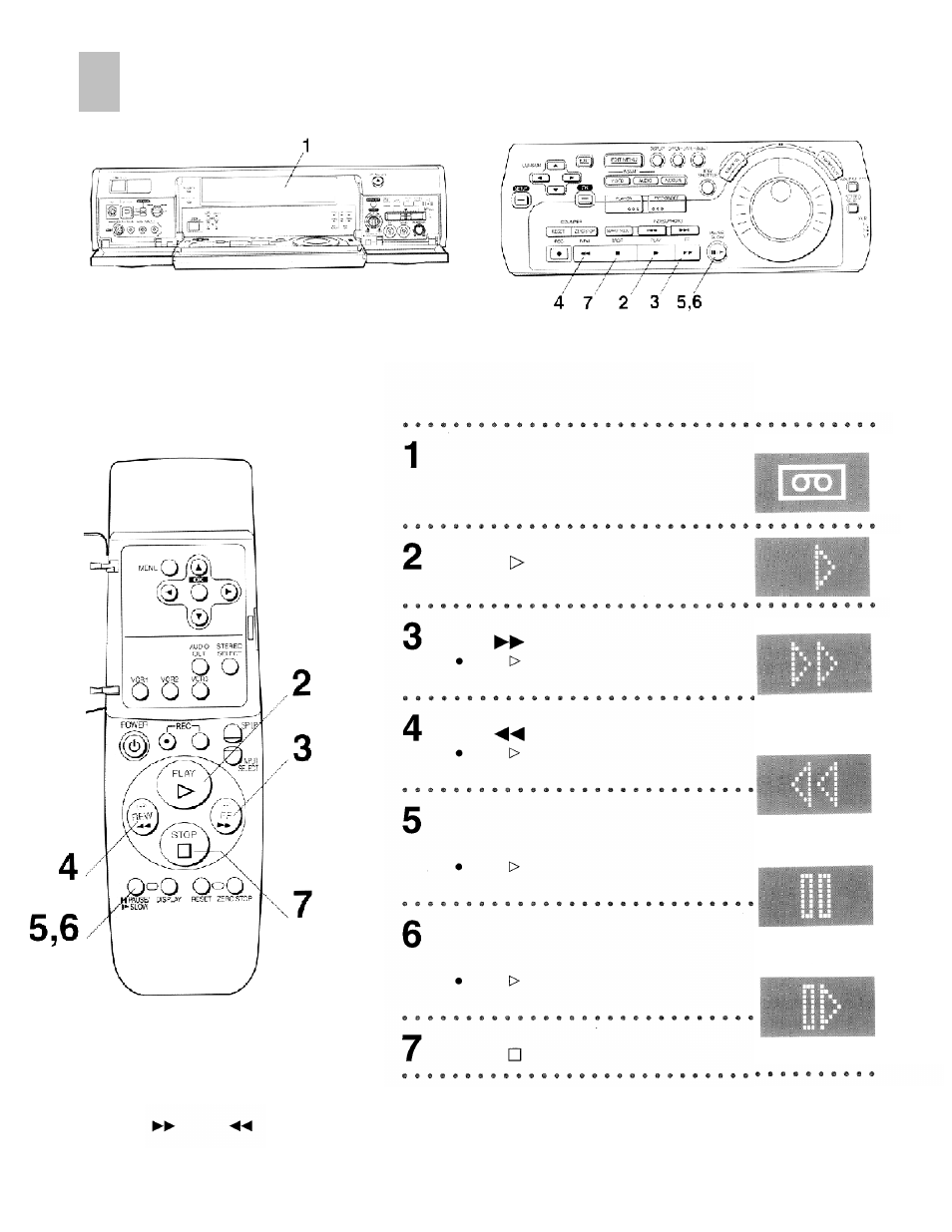 Playback | Panasonic AG-DV2000P User Manual | Page 14 / 76