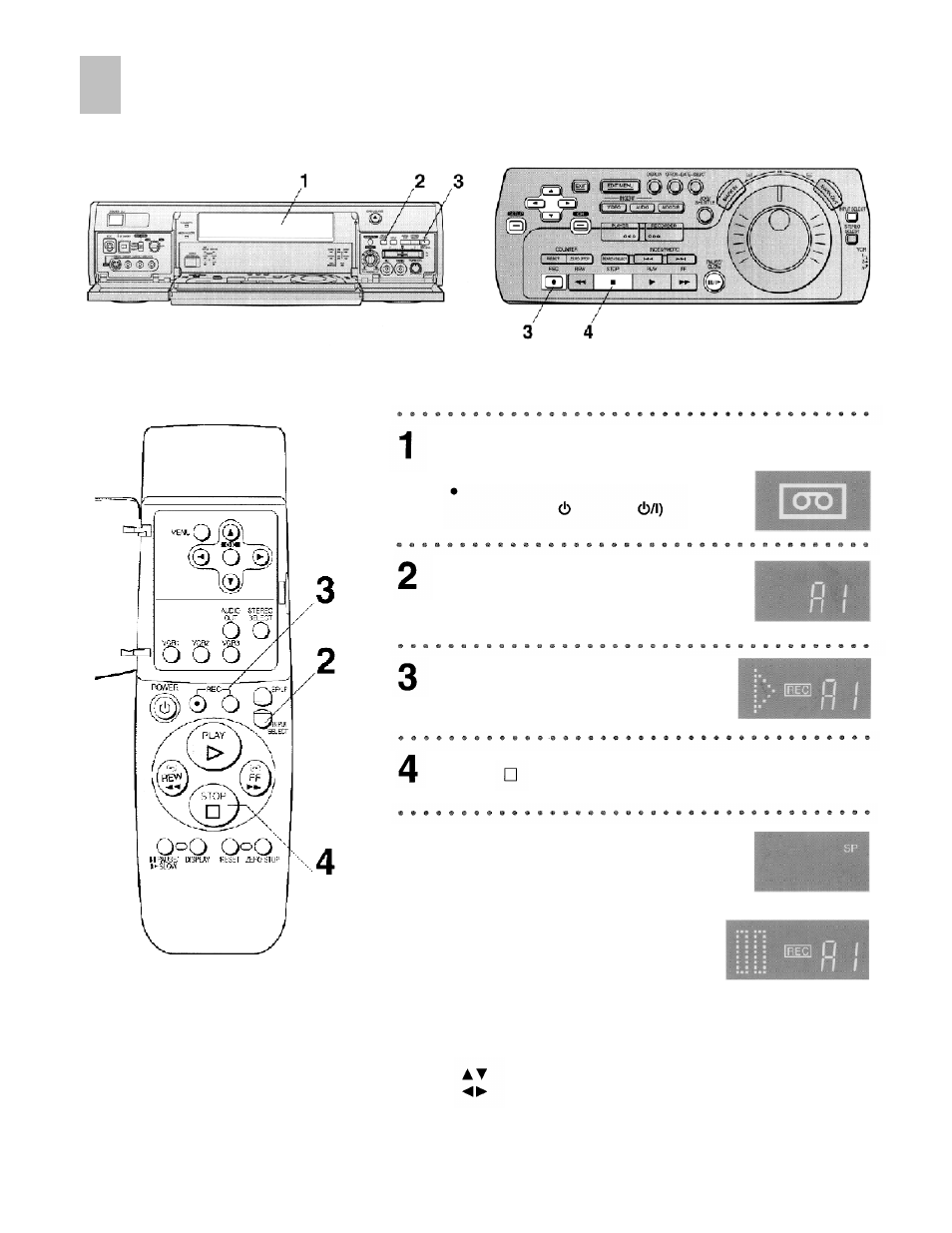 Manual recording | Panasonic AG-DV2000P User Manual | Page 16 / 76
