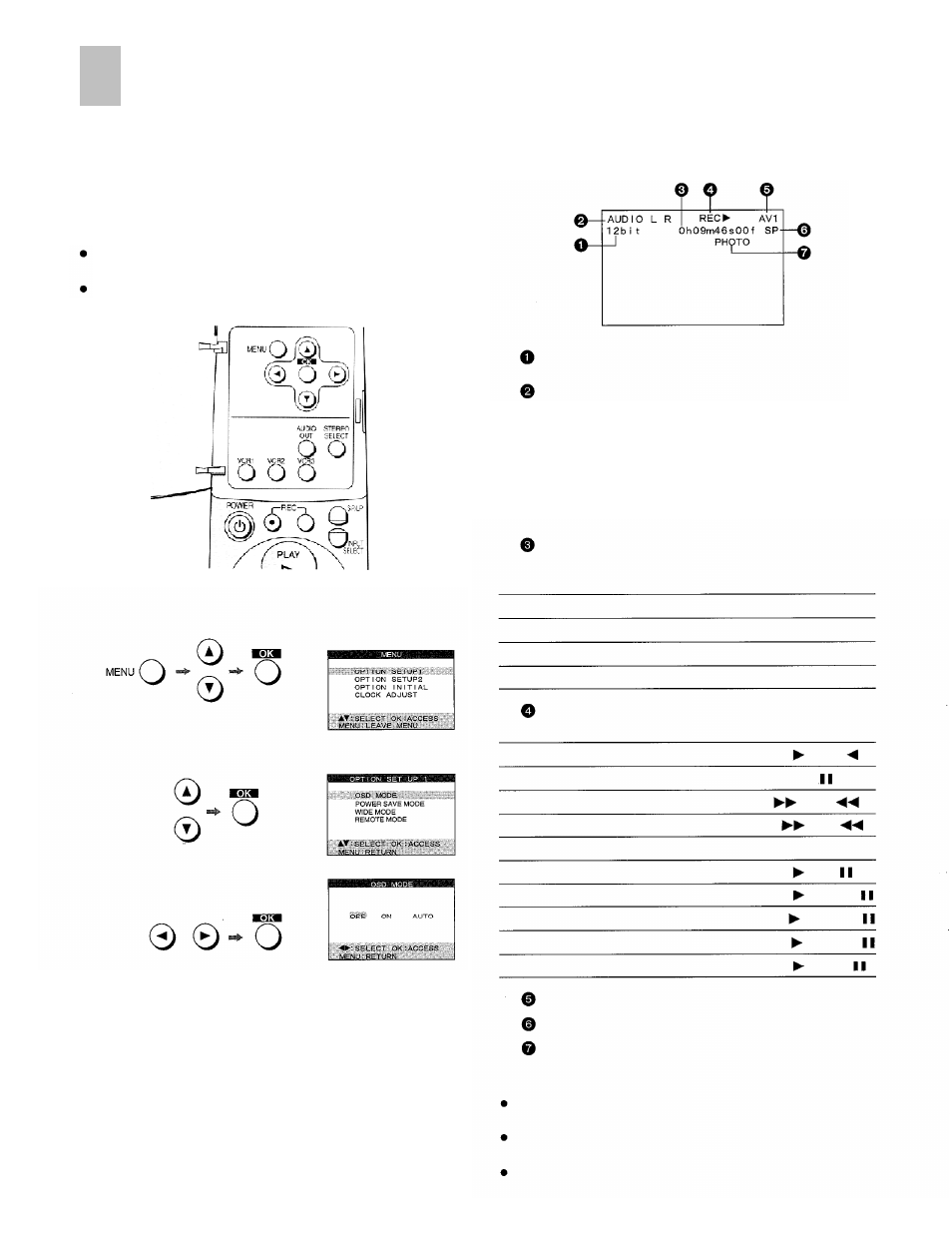 Settings using on screen display, Preparations, Osd mode | Panasonic AG-DV2000P User Manual | Page 19 / 76