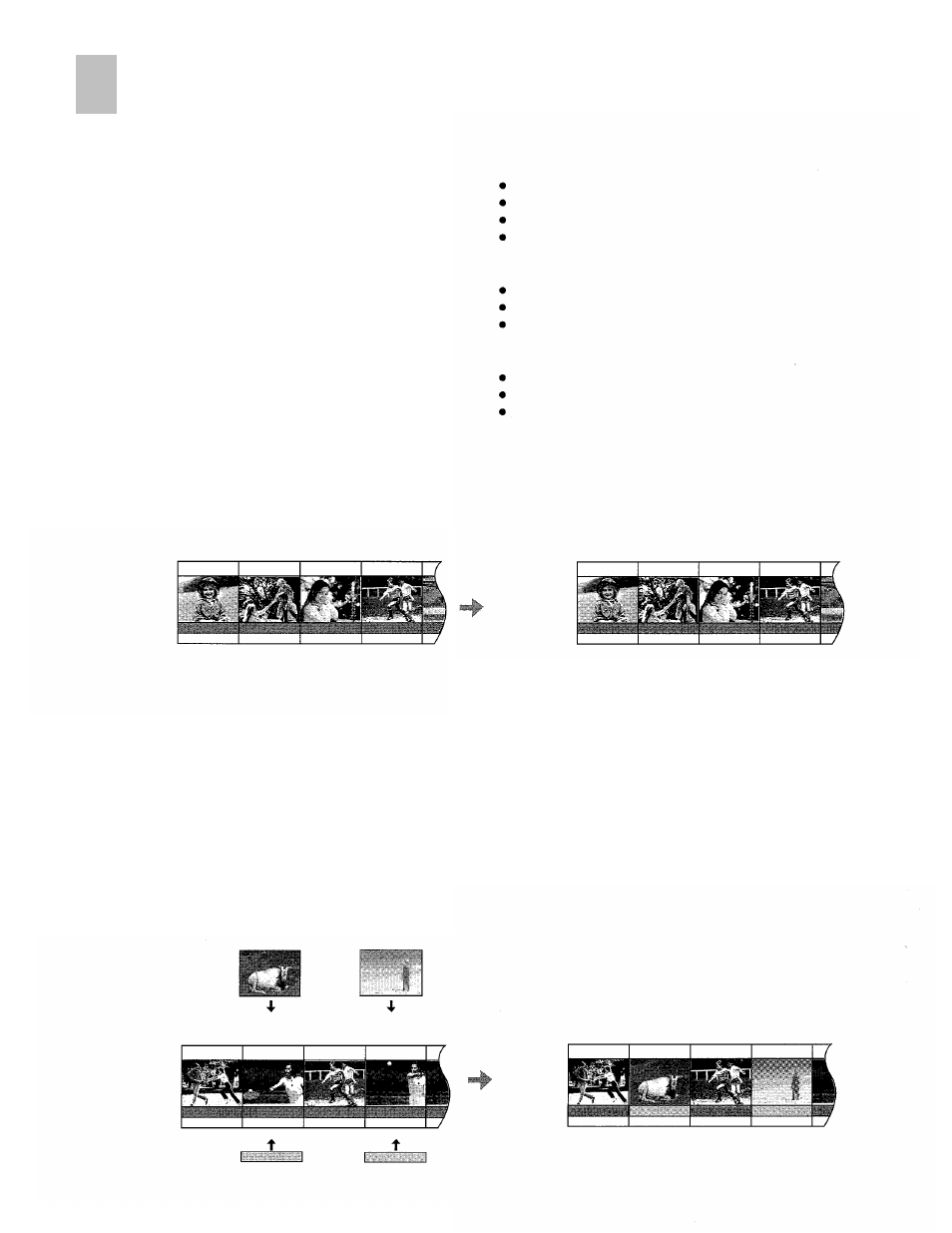 Editing functions, Copying, Video insert | Audio insert, Av insert | Panasonic AG-DV2000P User Manual | Page 22 / 76