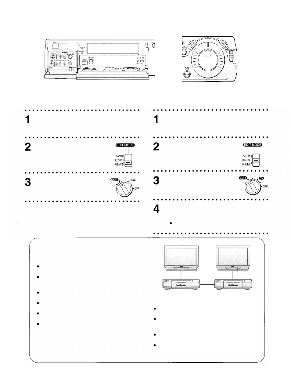 Playback vcr recording vcr | Panasonic AG-DV2000P User Manual | Page 27 / 76