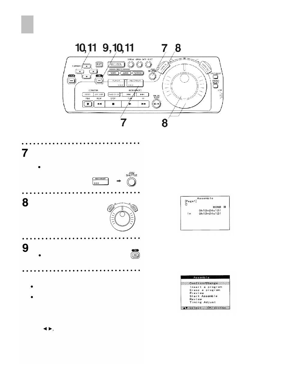 Program assemble (continued) | Panasonic AG-DV2000P User Manual | Page 50 / 76