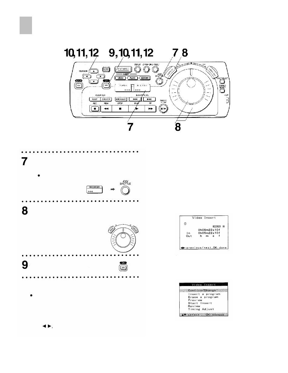 Program insert (continued) | Panasonic AG-DV2000P User Manual | Page 54 / 76