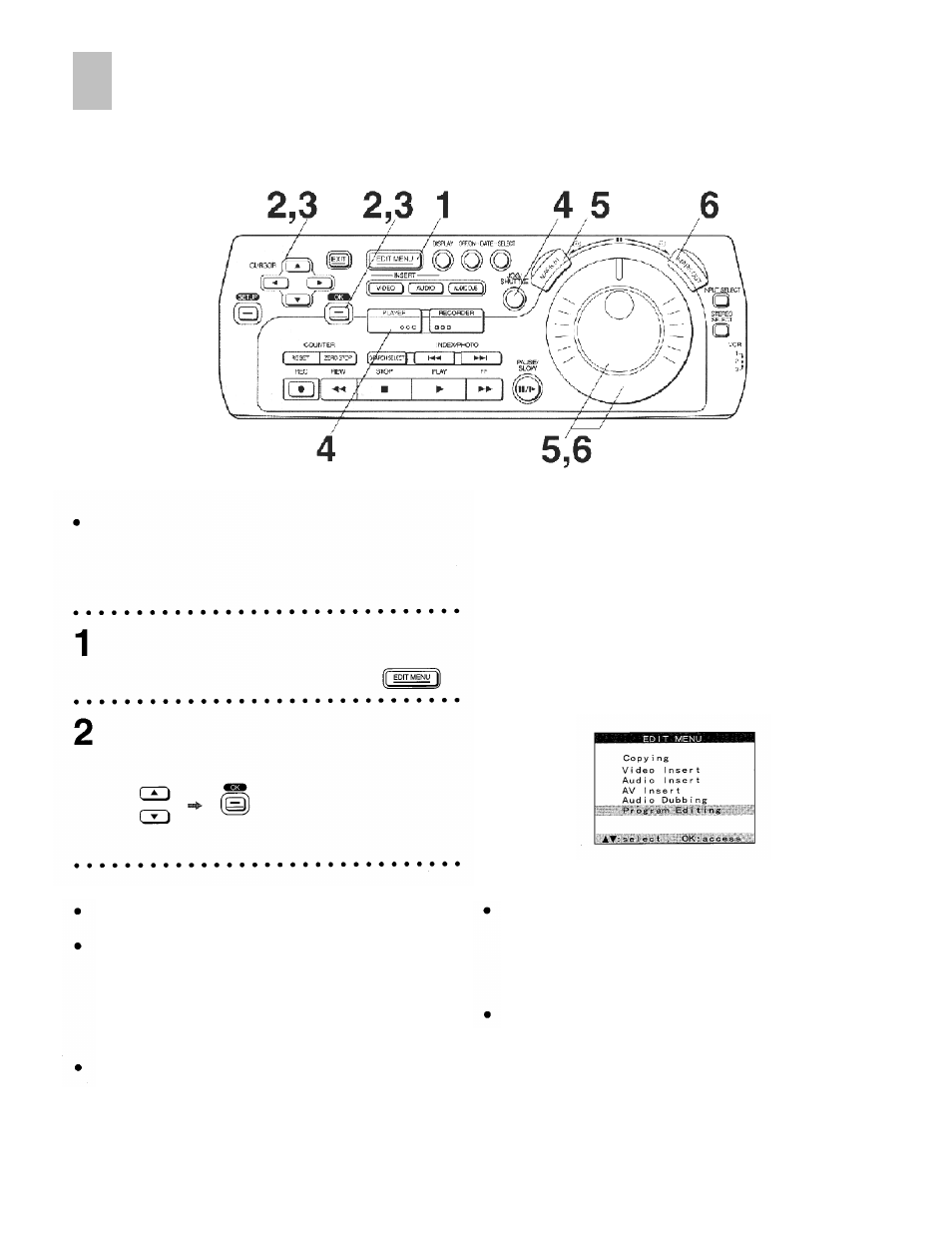 Program audio dubbing | Panasonic AG-DV2000P User Manual | Page 56 / 76