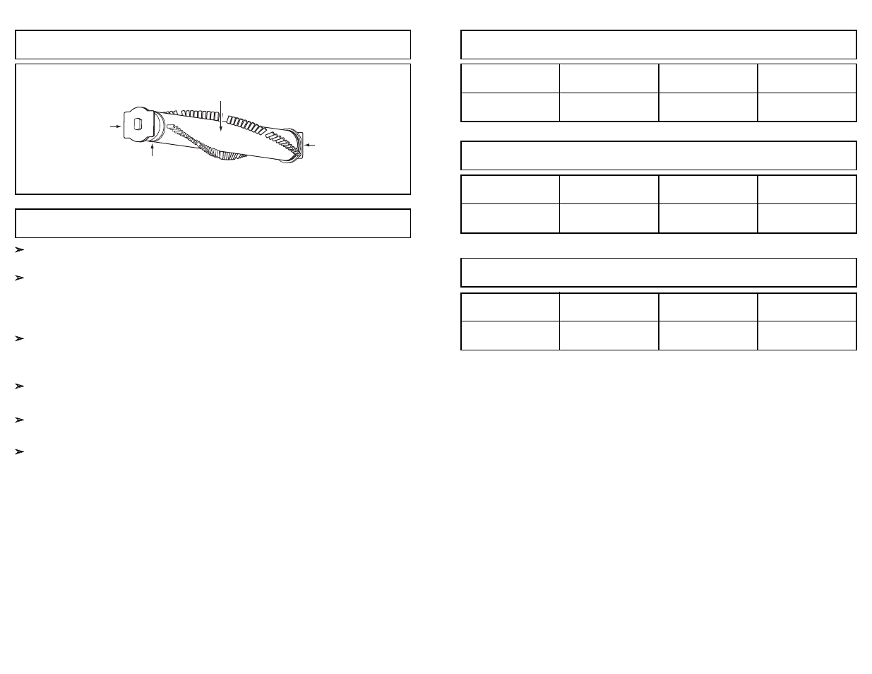 Feature chart, Agitator assembly cleaning exterior | Panasonic MC-GG213 User Manual | Page 13 / 44