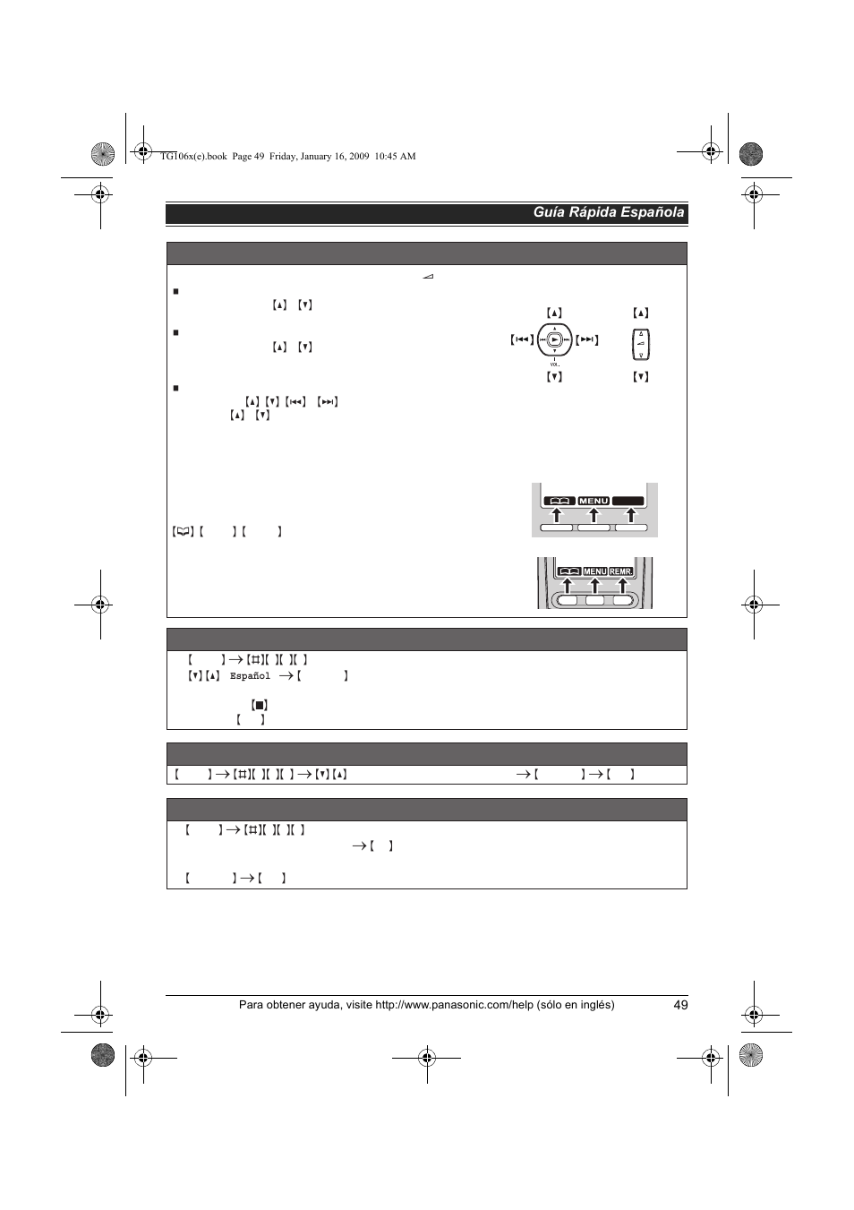 Panasonic KX-TG1063 User Manual | Page 49 / 60