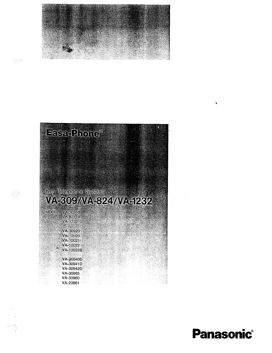 Panasonic VA-1232 User Manual | 43 pages
