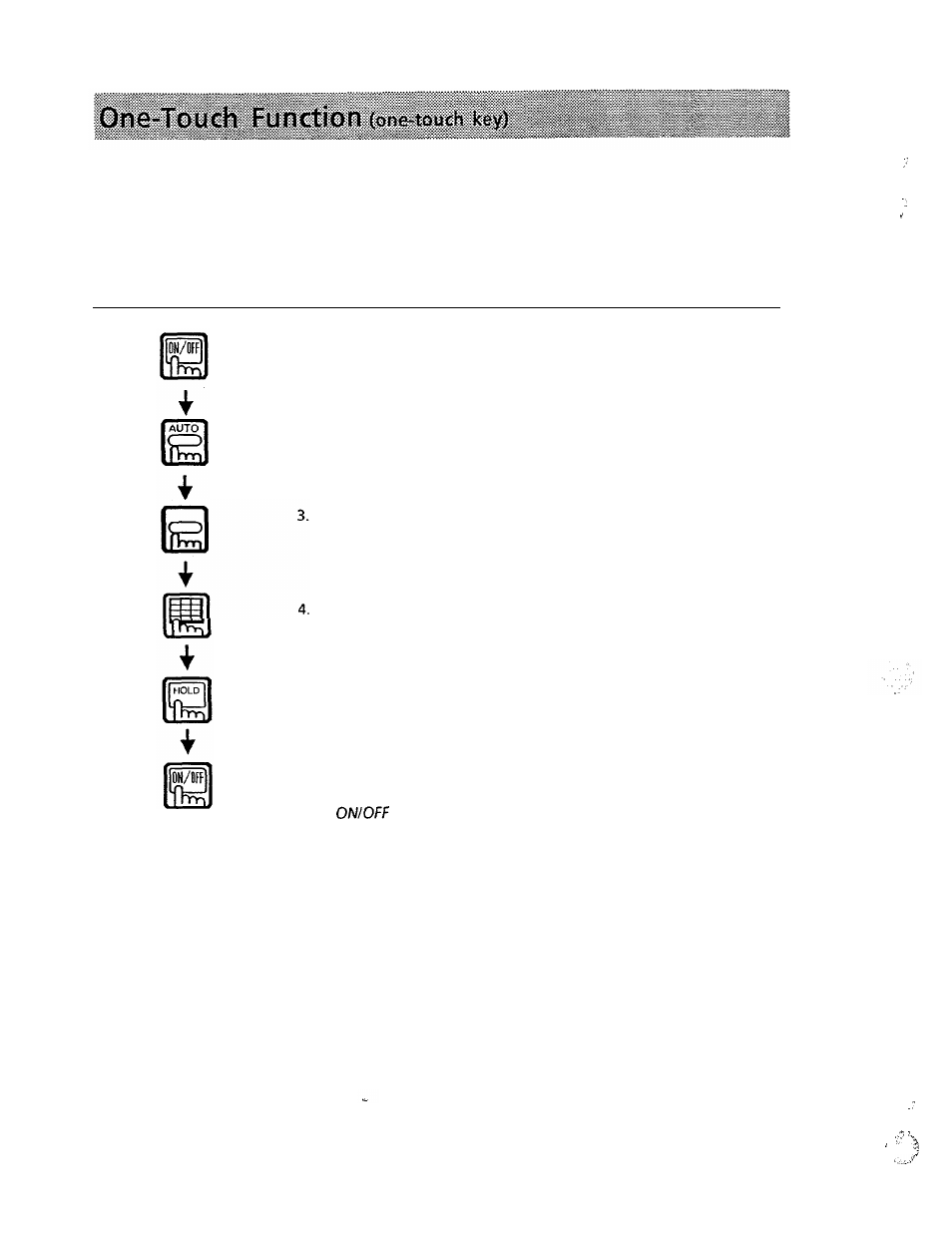 One-touch function | Panasonic VA-1232 User Manual | Page 25 / 43
